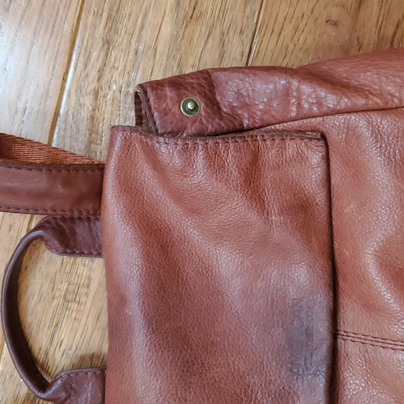 American Leather Co. Liberty Cognac Leather Backpack - Picture 2 of 16